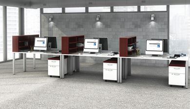 Picture of Six Person Computer Desk Workstation