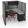 Picture of Corner Curve, 6' Powered L Shape Cubicle Workstation