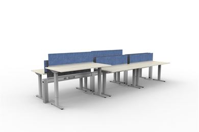 Picture of Set of 6, Powered Height Adjustable Table with Powered Source