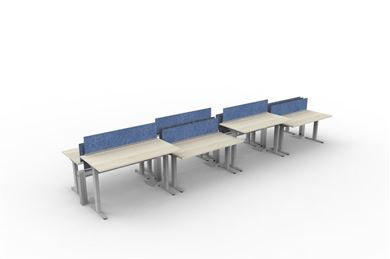 Picture of Set of 8, Powered Height Adjustable Table with Powered Source