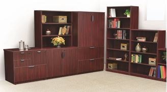 Picture of Storage Cabinets with Bookcase and Lateral Filing