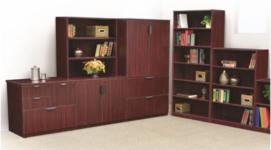 Picture of Storage Cabinets with Bookcase and Lateral Filing