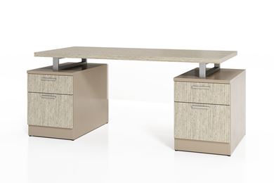 Picture of Pack of 2,66"W Contemporary Floating Computer Desk