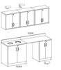 Picture of Hospitality Storage Cabinet with Wall Mount Hutch