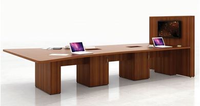Picture of Custom, Arc Conference Table with Power Modules