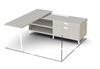 Picture of Pack of 2, Contemporary L Shape Desk with Storage Return