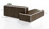 Picture of Custom, 72" Two Step Reception Desk Station