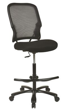 Picture of Pack of 3, Air Grid® Back Drafting Chair with Black Mesh Seat