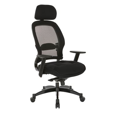 Picture of Pack Of 3, Breathable Mesh Back and Mesh Seat Manager’s Chair with Headrest, Adjustable Arms