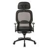 Picture of Pack Of 3, Breathable Mesh Back and Mesh Seat Manager’s Chair with Headrest, Adjustable Arms