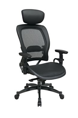 Picture of Pack Of 3,Breathable Mesh Seat and Back Executive Chair with Adjustable Headrest, Adjustable Arms,