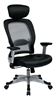 Picture of Pack Of 3, Light Air Grid® Back Chair with Padded Bonded Leather Seat.