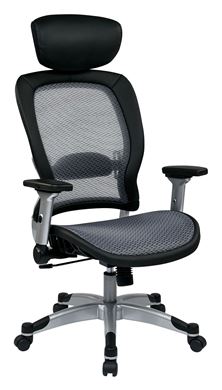 Picture of Pack Of 3, Light Air Grid® Seat and Back Chair with 4-Way Adjustable Flip Arms.
