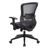 Picture of Pack Of 3, Dark Air Grid® Back Seat and Back Manager’s Chair with Adjustable Plastic Lumbar Support.