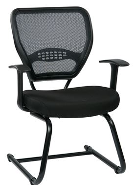 Picture of Pack Of 3, Air Grid® Back Visitor’s Chair with Custom Fabric Seat, Fixed Arms.