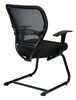 Picture of Pack Of 3, Air Grid® Back Visitor’s Chair with Custom Fabric Seat, Fixed Arms.