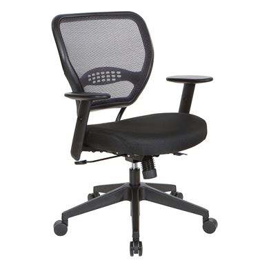 Picture of Pack Of 3, Dark Air Grid® Back Task Chair with Memory Foam Black Mesh Seat.