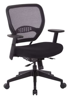 Picture of Pack Of 3, Air Grid® Back and Black Mesh Seat, Adjustable Angled Arms, Seat Slider.
