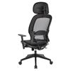 Picture of Pack Of 3, Air Grid® Back and Mesh Seat Manager’s Chair with Adjustable Headrest, Adjustable Angled Arms.