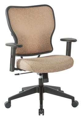 Picture of Pack Of 3, Sand Fabric Padded Seat and Back with Height Adjustable PU Padded Arms.