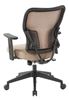 Picture of Pack Of 3, Sand Fabric Padded Seat and Back with Height Adjustable PU Padded Arms.