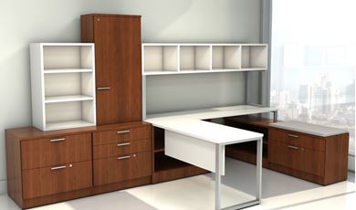 Picture of Contemporary U Shape Executive Desk Set