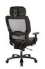 Picture of Pack Of 3, Dual Layer Air Grid® Back and Black Bonded Leather Seat, Adjustable Headrest, 2-Way Adjustable Arms.