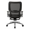 Picture of Pack Of 3, Black Vertical Mesh Back and Seat, Height Adjustable Chrome Arms.