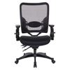 Picture of Pack Of 3, Professional Dual Function Air Grid® Back and Black Mesh Seat Manager’s Chair with Adjustable Arms.