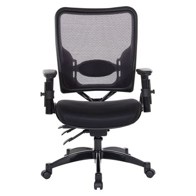 Picture of Pack Of 3, Professional Dual Function Air Grid® Back and Black Mesh Seat Manager’s Chair with Adjustable Arms.