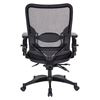 Picture of Pack Of 3, Professional Dual Function Air Grid® Back and Black Mesh Seat Manager’s Chair with Adjustable Arms.