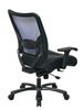 Picture of Pack Of 3, Dual Layer Air Grid® Back and Black Bonded Leather Seat Ergonomic Chair.