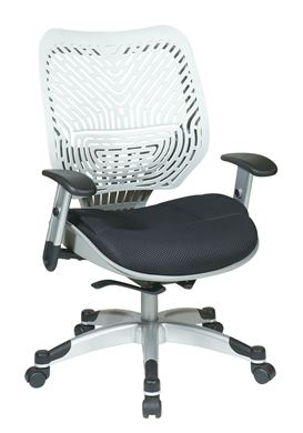 Picture of Pack Of 3, Self Adjusting Back and Raven Mesh Seat Manager’s Chair with Adjustable Arms.