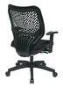 Picture of Pack Of 3, Self-Adjusting Back and Raven Mesh Seat Manager’s Chair.