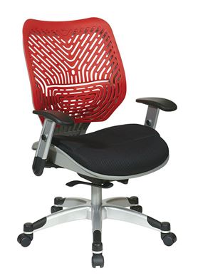 Picture of Pack Of 3, Self Adjusting Back and Raven Mesh Seat Manager’s Chair.