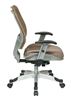 Picture of Pack Of 3, Self Adjusting Back and Latte Mesh Seat Manager’s Chair with Adjustable Arms.