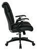 Picture of Pack Of 3, Black Bonded Leather Conference Chair with Cantilever Arms.