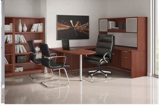 Picture of Set of 2, Peninsula U Shape Desk Workstation