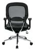 Picture of Pack Of 3, Back Chair with Black Bonded Leather Seat and Trim.
