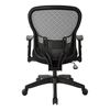 Picture of Pack Of 3, Mesh Back Chair with Memory Foam Bonded Leather Seat.