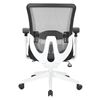 Picture of Pack Of 3, White Vertical Mesh Back Chair with Height Adjustable Lumbar Support.