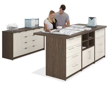 Picture of Standing Height Storage Table Workstation