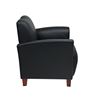 Picture of Pack Of 3, Club Chair with Cherry Finish Legs.