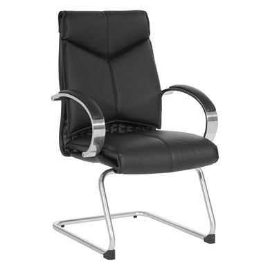 Picture of Pack Of 3, Mid Back Visitor's Chairs With Chrome Base.