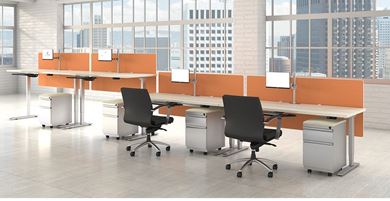 Picture of Pack of 4, 72W Powered Height Adjustable Table.