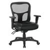 Picture of Pack Of 3, ProGrid® Mesh Back Manager’s Chairs with Leather and Mesh Seat.