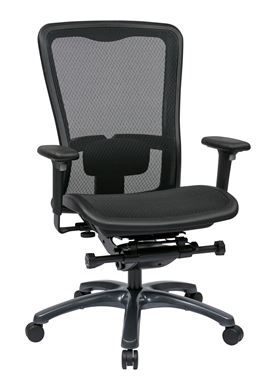 Picture of Pack Of 3, ProGrid® Mesh High Back Chair with 3-Way Adjustable Arms.