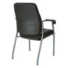 Picture of Pack Of 3, Padded Seat and Back Visitor’s Chairs with Titanium Finish Frame.