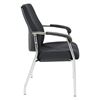 Picture of Pack Of 3, Padded Seat and Back Visitor’s Chairs with Chrome Finish Frame.