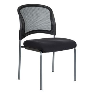 Picture of Pack Of 3, ProGrid® Mesh Back Visitor’s Chairs with Padded Fabric Seat.